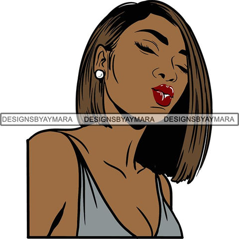 Afro Independent Successful Woman SVG Cutting Files For Silhouette Cricut and More