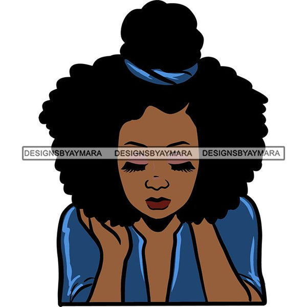 Afro African American Lady Woman Classy Nubian SVG Cutting Files