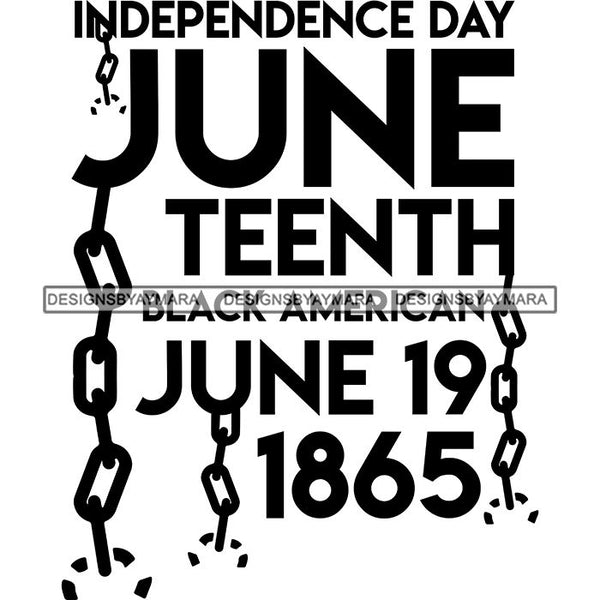 Juneteenth Emancipation Freedom June 19 Holiday African American History  SVG PNG JPG Vector Cutting Files