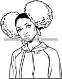 Ghetto Woman Face American Gangster Urban Swag Hip Hop Girl .SVG Cutting Files For Silhouette Cricut and More!
