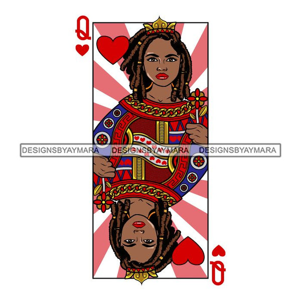 Afro Queen Lola Ace Casino Design Blackjack Poker Gambling Crown Royal SVG Cutting Files For Silhouette Cricut and More!