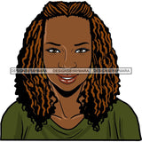Afro Black Woman Sister-lock Hairstyle Beautiful Diva .SVG Cutting Files For Silhouette Cricut and More!