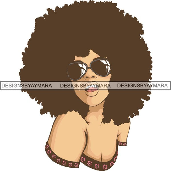Afro Lady Queen Goddess Melanin Nubian .PNG Print Files Not For Cutting