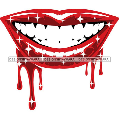 Sensual Glossy Lips SVG Cutting Files