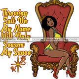 Afro Queen Goddess Melanin Nubian Glamour .PNG Print Files Not For Cutting