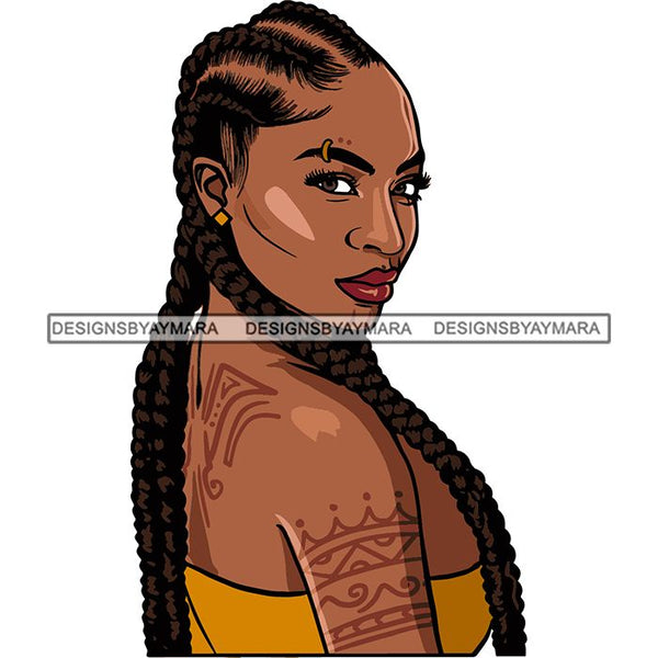 Afro Woman Goddess Hot Seller Design SVG Cutting Files