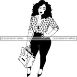 Afro Woman SVG Cut Files For Silhouette and Cricut