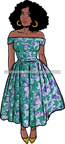 Afro Beautiful Woman Fashion Female Girl Model Dress Goddess Diva Classy Lady .SVG Cut Files For Silhouette Cricut and More!
