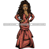 Afro Lola Boss Fashion Diva Glamour .SVG Cutting Files For Silhouette and Cricut and More!