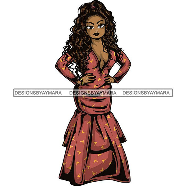 Afro Lola Boss Fashion Diva Glamour .SVG Cutting Files For Silhouette and Cricut and More!