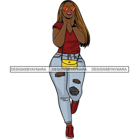 Afro Thick Thigh Big Eyes Woman Sassy Exotic Curvy Goddess .SVG Cutting Files For Silhouette and Cricut and More!