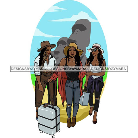 Friends Hanging Out Together Shopping Traveling Vacation Fun Buddy Sisters Girlfriends Women SVG Cutting Files