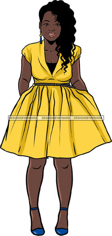 Afro Beautiful Woman Fashion Female Girl Model Dress Goddess Diva Classy Lady .SVG Cut Files For Silhouette Cricut and More!