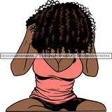 Afro Woman Nubian Melanin Popping Unique Design SVG Cutting Files For Silhouette Cricut and More