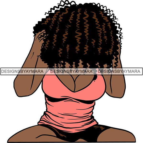 Afro Woman Nubian Melanin Popping Unique Design SVG Cutting Files For Silhouette Cricut and More