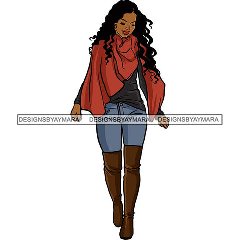 Fashion Diva Glamour Afro Classy Sexy Lady SVG PNG JPG Vector Files For Cutting and More