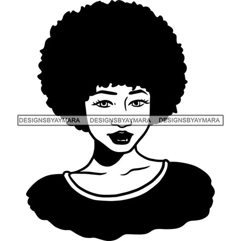 Afro African American Lady Woman Classy Nubian SVG Cutting Files