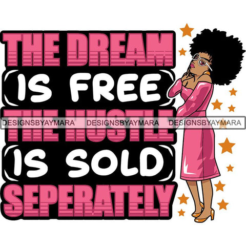 Afro Lola Boss Lady Quotes SVG Cutting Files For Silhouette Cricut and More