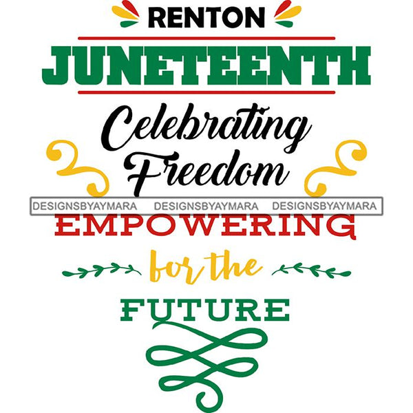 June 19 Juneteenth Emancipation Freedom Holiday African American History  SVG PNG JPG Vector Cutting Files
