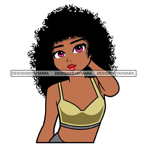 Afro Cute Lady Sassy Classy Melanin Sisi .SVG Cutting Files
