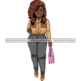 Afro Lola Classy Fashion Lady Glamour Businesswoman .SVG Cutting Files For Silhouette Cricut and More!
