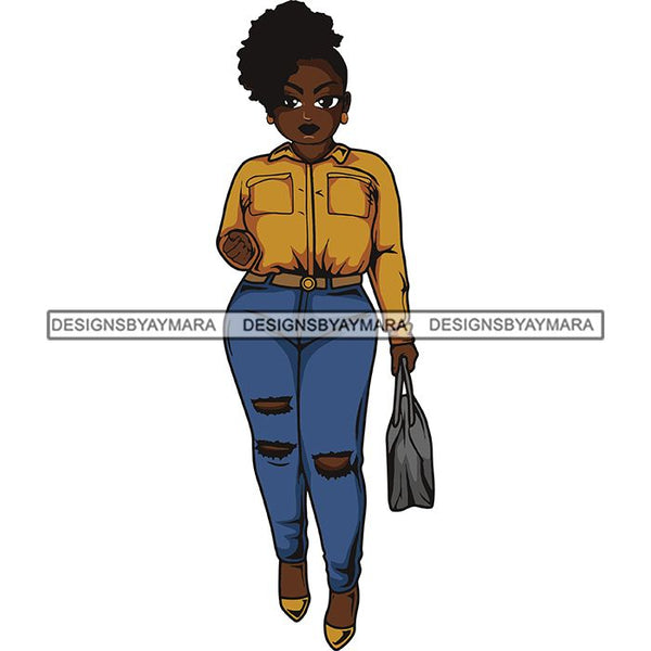 Lola Afro Beautiful Black Proud Woman .SVG Cutting Files For Silhouette and Cricut and More!