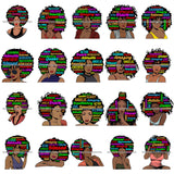 Bundle 20 Afro Pretty Woman Hair Quotes Words Letters Lady Female Qualities SVG Files For Cutting and More!