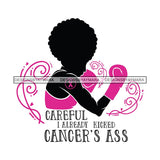 Strong Afro Woman SVG Cancer Survivor Cutting Files For Silhouette Cricut and More