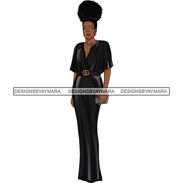 Bundle 6 Classy Afro Woman African American Goddess SVG PNG JPG Cutting Files