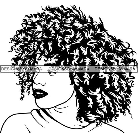Afro Lady Black Goddess Melanin Dark Latina Morena SVG Files For Cutting and More!