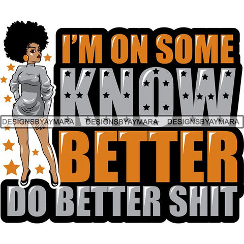Afro Lola Boss Lady Quotes SVG Cutting Files For Silhouette Cricut and More