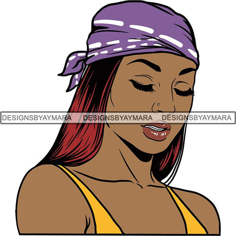 Afro Melanin Popping Nubian Queen SVG Cutting Files For Silhouette Cricut and More