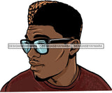 Attractive Black Man Bearded Hipster Model Fashion Male Guy Hombre Masculino Guapo Stylish Close-up Sexy Macho Manly SVG Files For Cutting
