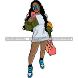 Pretty Woman Summer Fashion Dope Outfits Boss Lady Glamour New Trending .SVG Cut Files
