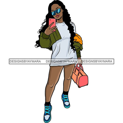 Pretty Woman Summer Fashion Dope Outfits Boss Lady Glamour New Trending .SVG Cut Files