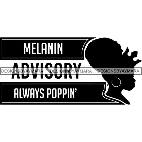 Black Queen Nubian Melanin Quotes .SVG Files For Silhouette and Cricut