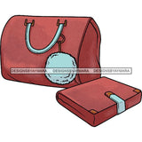 Purse Bag Shoes High Heels Glamour Luxury Fashion Shine SVG Clipart Vector Cutting Files
