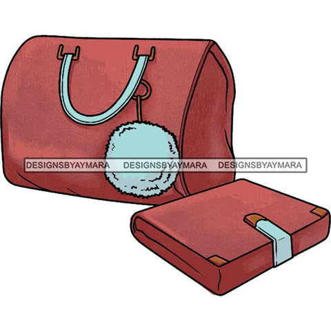 Purse Bag Shoes High Heels Glamour Luxury Fashion Shine SVG Clipart Vector Cutting Files