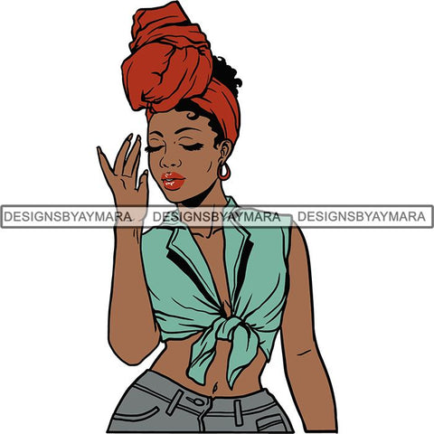 Afro Independent Successful Woman SVG Cutting Files For Silhouette Cricut and More