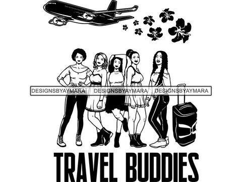 Ladies Trip Flight Getaway SVG Cut Files