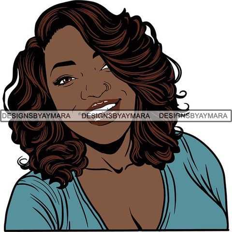 Afro Woman Nubian Melanin Popping Unique Design SVG Cutting Files For Silhouette Cricut and More