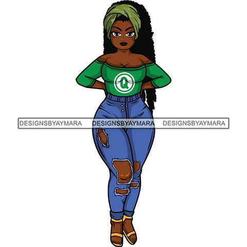 Afro Lola Sassy Exotic Curvy Thick Goddess .SVG Cutting Files For Silhouette and Cricut and More!