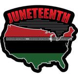 Juneteenth Celebration June 19 Emancipation Freedom Holiday African American History  SVG PNG JPG Vector Cutting Files