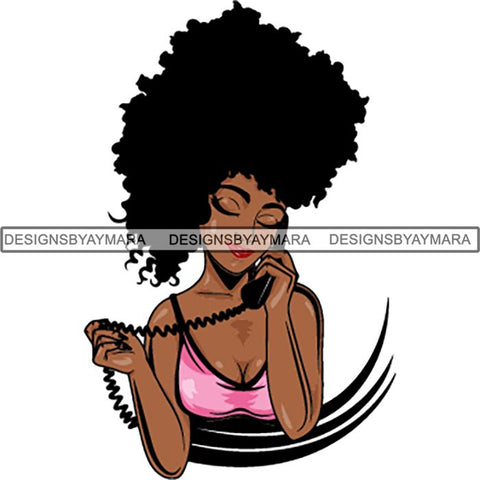 Afro Melanin Popping Dark Latina SVG Cutting Files For Silhouette Cricut and More