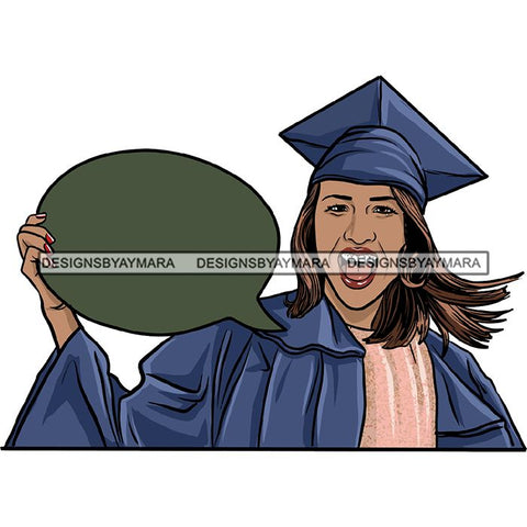 Graduation Achievement Hard Work Diploma Success Robe Cap Certificate College SVG Cutting Files