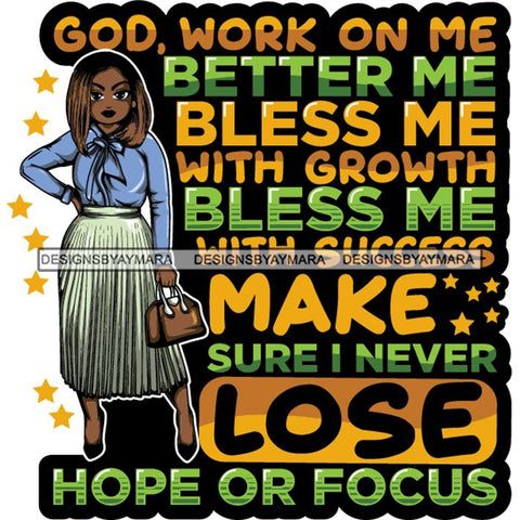 Afro Classy Lola Elegance Glamour Church Lady God Lord Dios Quotes .SVG Clipart Vector Cutting Files For Circuit Silhouette Cricut and More!