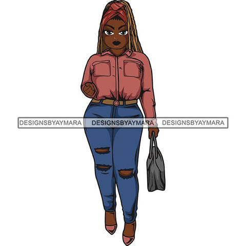 Lola Afro Beautiful Black Proud Woman .SVG Cutting Files For Silhouette and Cricut and More!