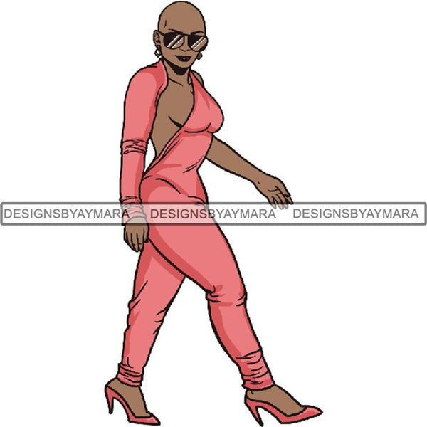 Melanin Bald Short Hairstyle Queen Goddess Nubian .SVG Cut Files For Silhouette and Cricut and Much More
