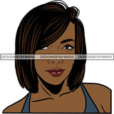 Afro Independent Successful Woman SVG Cutting Files For Silhouette Cricut and More