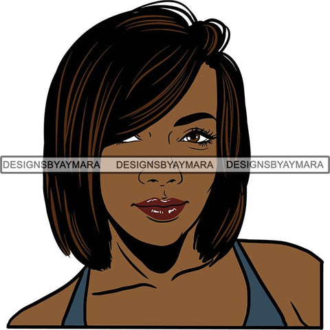 Afro Independent Successful Woman SVG Cutting Files For Silhouette Cricut and More